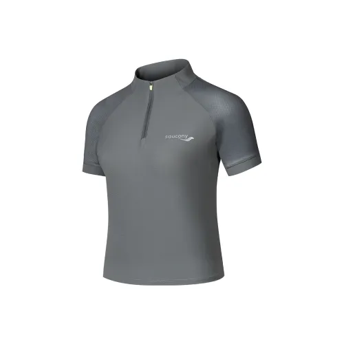 Saucony T Shirt Women's Lava Gray