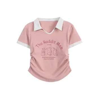 IS SASAINC Crop Tops Women's Pink