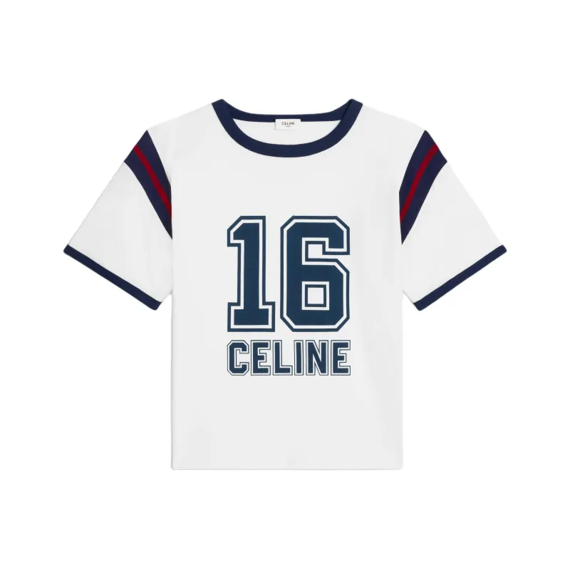 CELINE 16 Boxy T shirt In Cotton Jersey-0
