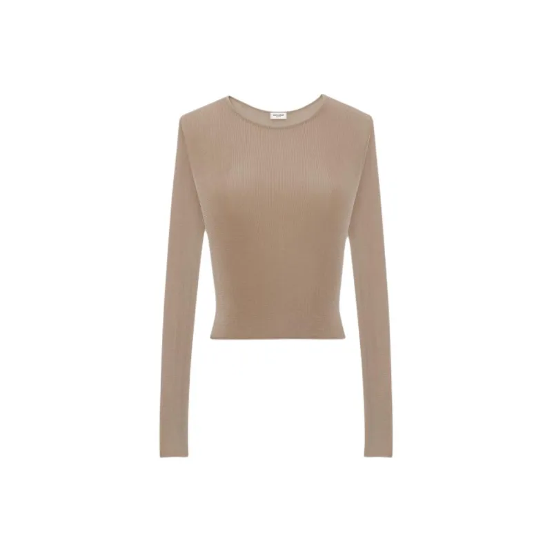 SAINT LAURENT T Shirt Women's Brown-0