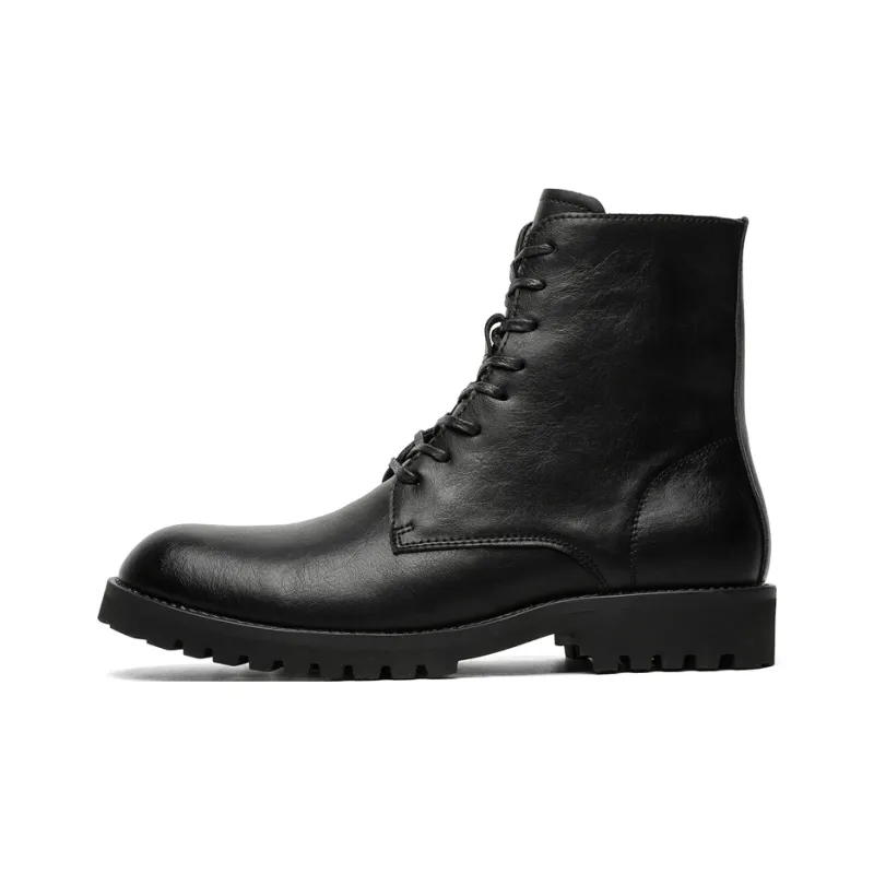 GIGIRYO Slip Resistant, Abrasion Resistant, Waterproof High Top Casual Shoes Men's Black-0