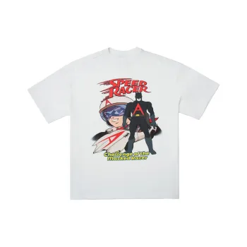 Ahhhing Elbow-Length Sleeved T-Shirt Unisex White
