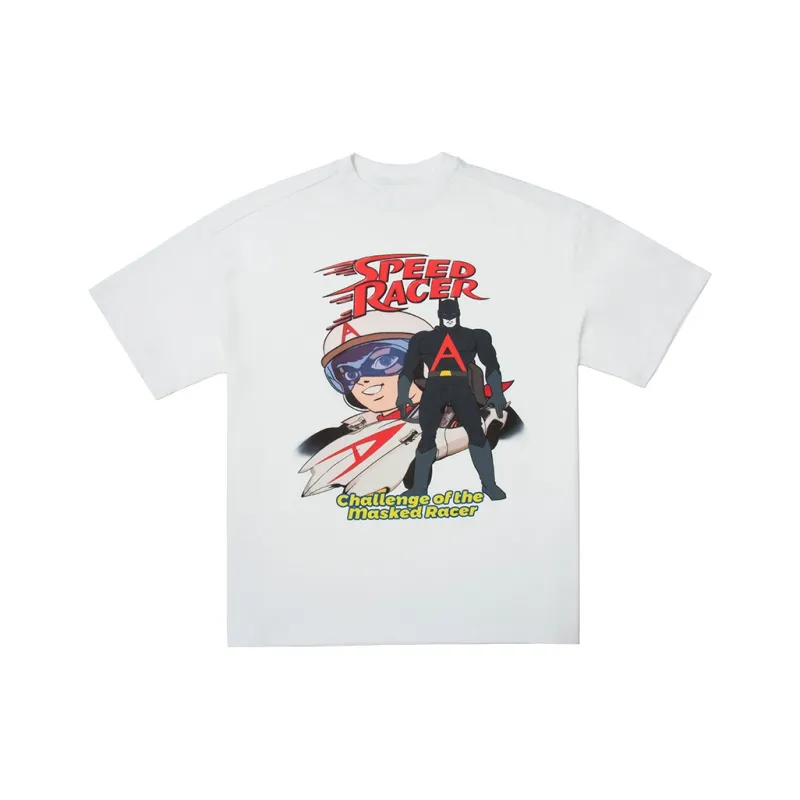 Ahhhing Elbow-Length Sleeved T-Shirt Unisex White-0