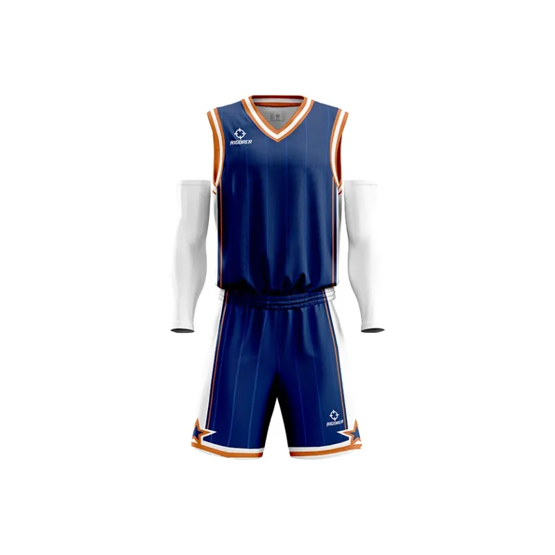 RIGORER Breathable Sweat-Wicking Quick Heat Dissipation Basketball Apparel Basketball Match Set Unisex-18