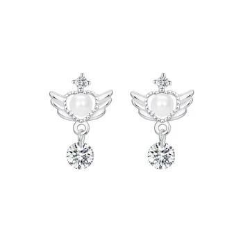 Lady Go Sterling Silver Stud Earrings Women's