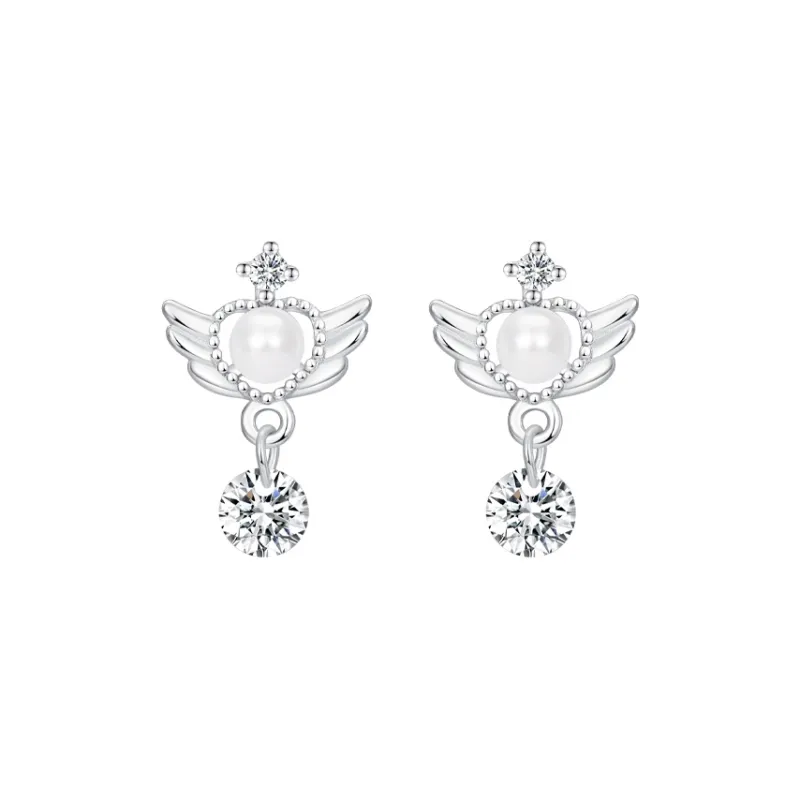 Lady Go Sterling Silver Stud Earrings Women's-0