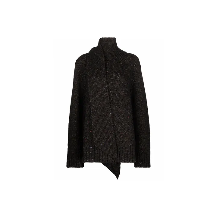 GANNI FW21 Loose Fit Sweater Women's Black-0