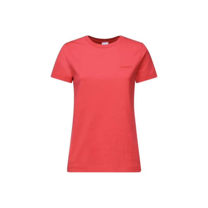PINKO Logo Embroidered Crewneck T Shirt-0