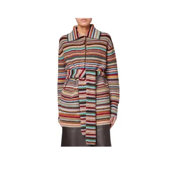 Paul Smith Signature Stripe Belted Cardigan