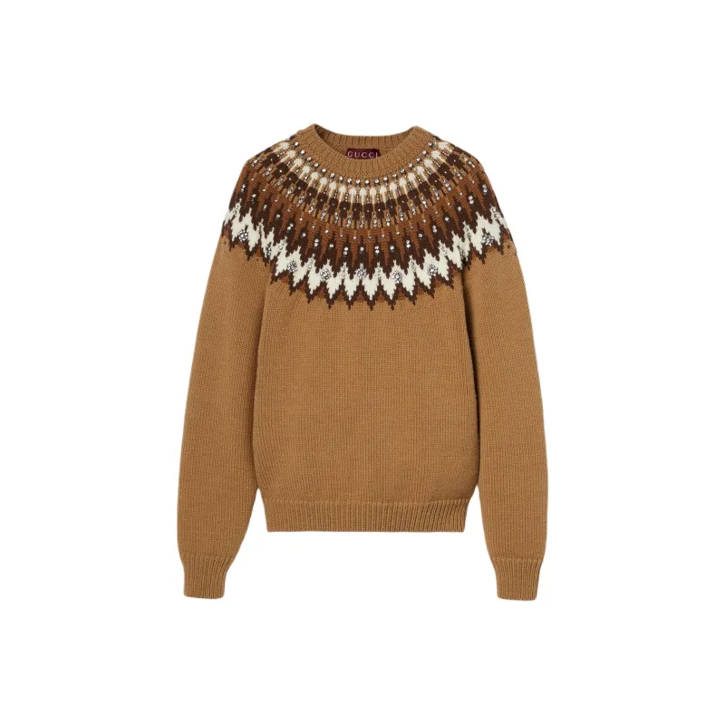 GUCCI Norwegian Jacquard Knit Sweater-0
