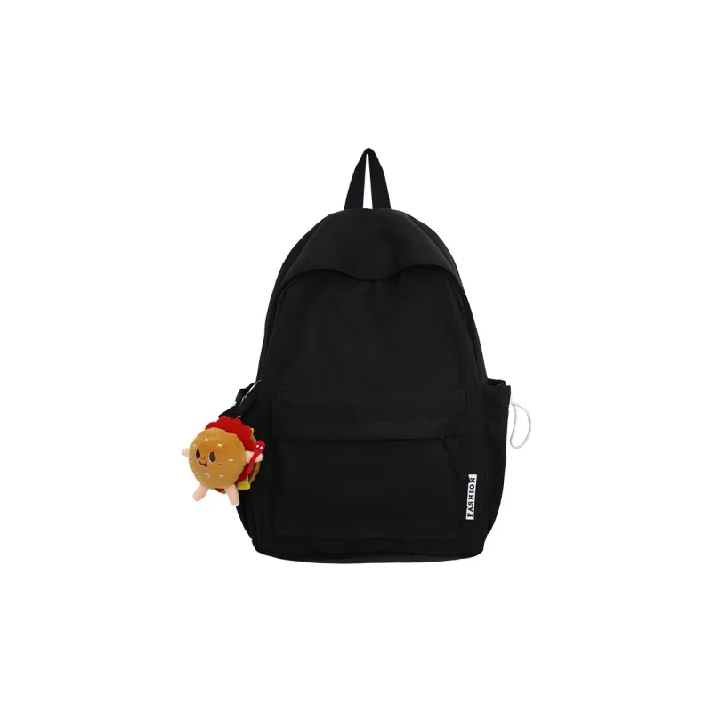 BUBM Nylon Backpack Regular Unisex Black/Ecru/Khaki/Light Yellow/Neon Green/Pink-10