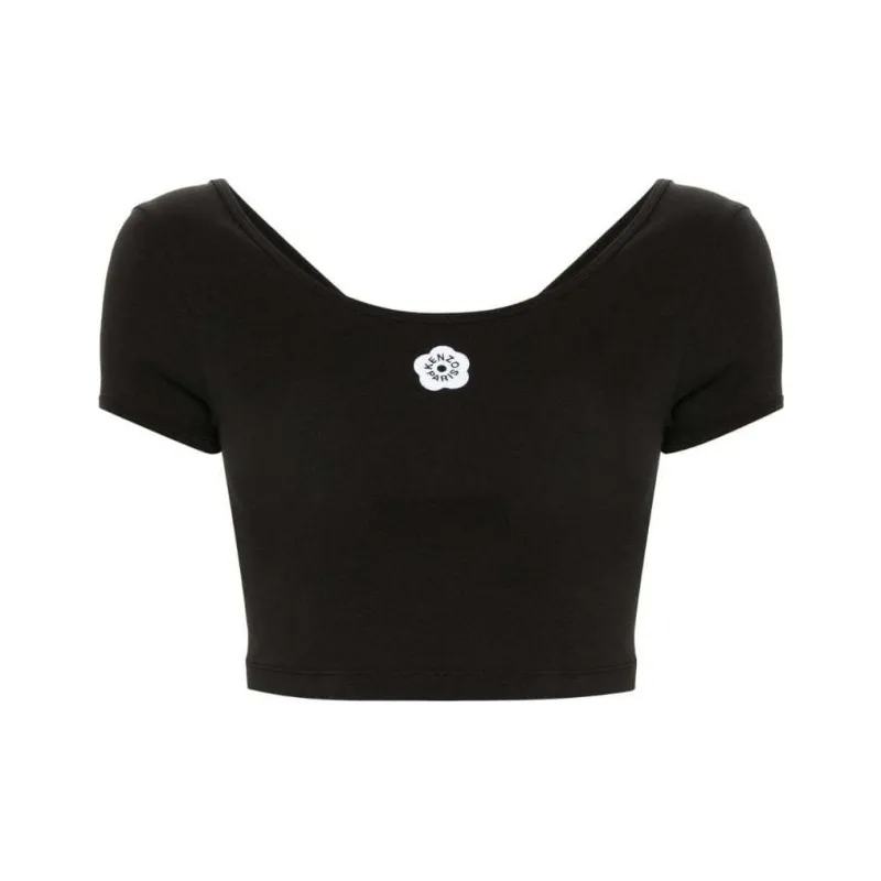 KENZO Boke Flower Cropped T shirt-0