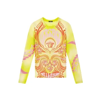VERSACE T-Shirts Women's Yellow