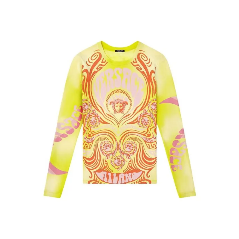 VERSACE T-Shirts Women's Yellow-0
