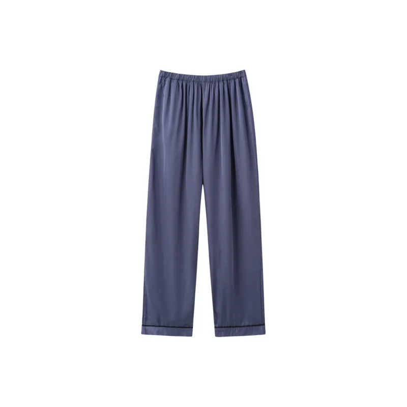 Lan Miao Pajama Pants Men's Navy Blue-0