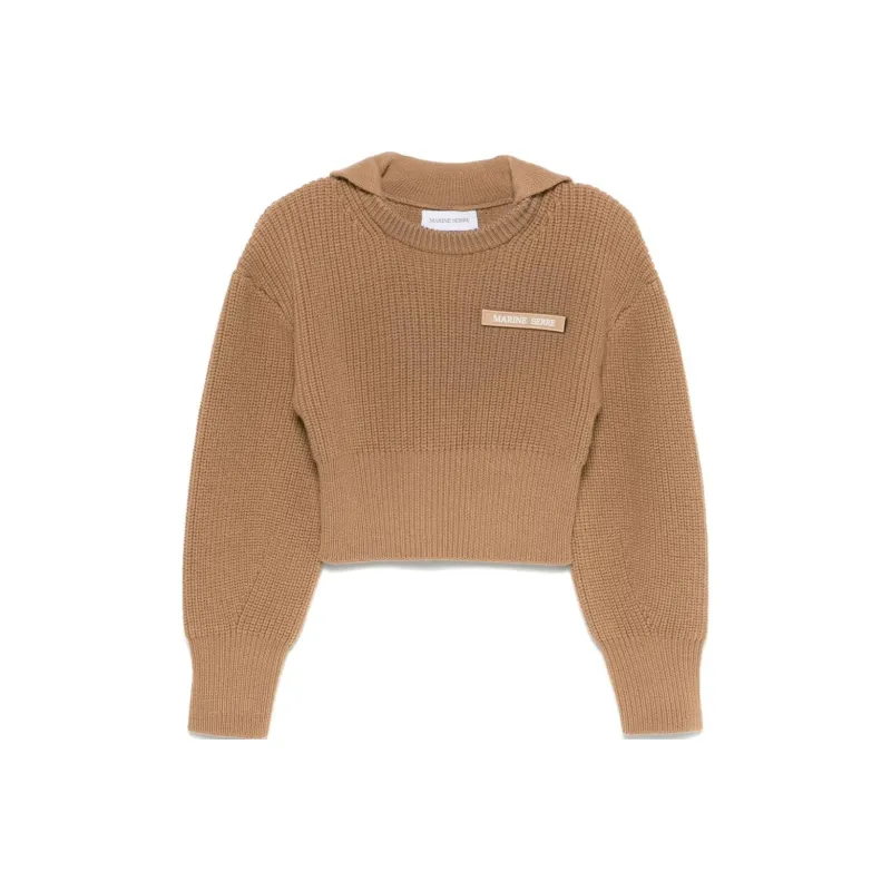 Marine Serre Logo Patch Knit Sailor Sweater-0