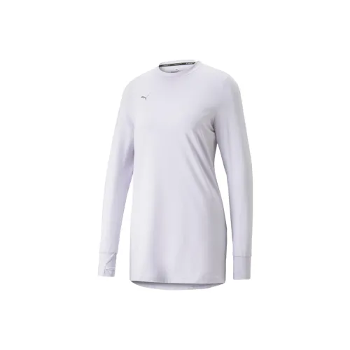 PUMA Modest Activewear Long Sleeve Training Tee Women's T-Shirt Women's White