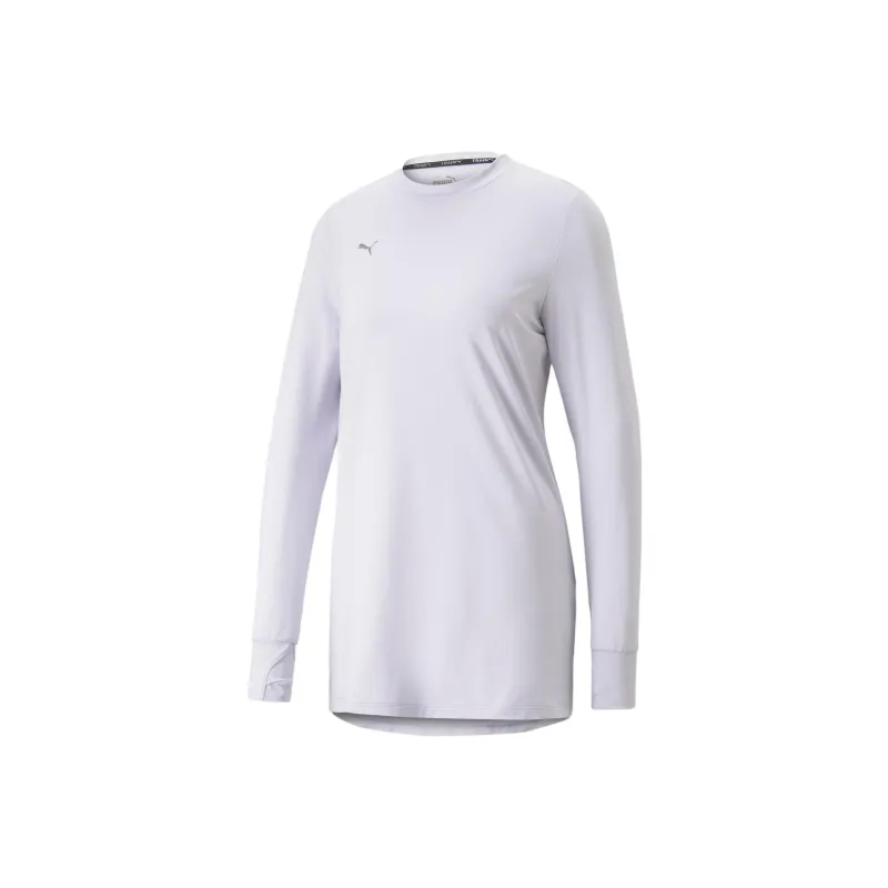 PUMA Modest Activewear Long Sleeve Training Tee Women's T-Shirt Women's White-0