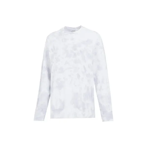 Nike Women'ss Tie Dye Logo Print Sporty Crewneck T Shirt Lilac