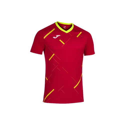 Joma Workout Clothing Men Red Fluorescent Yellow