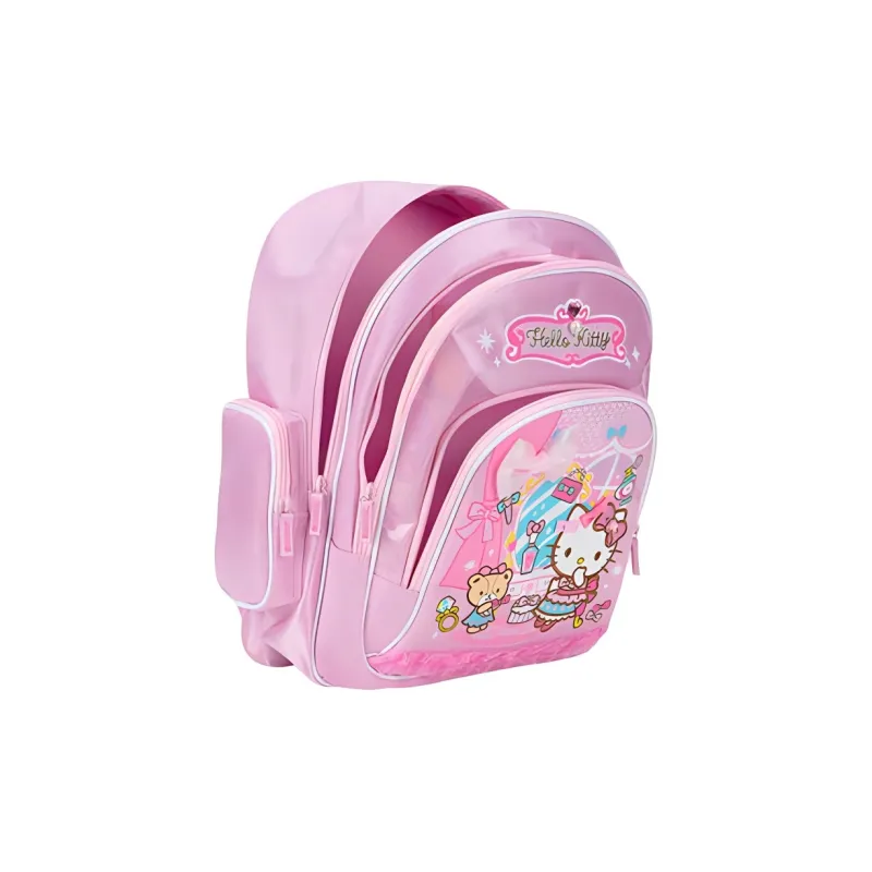 Hello Kitty Polyester Backpack Large Size Unisex Rose Pink-4