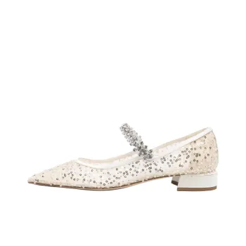 Jimmy Choo Casual Single Shoes Women's Ecru