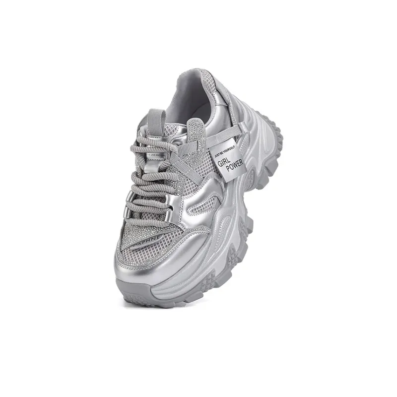 DAPHNE Anti Slip Wear Resistant Low Top Chunky Sneakers Women's-13