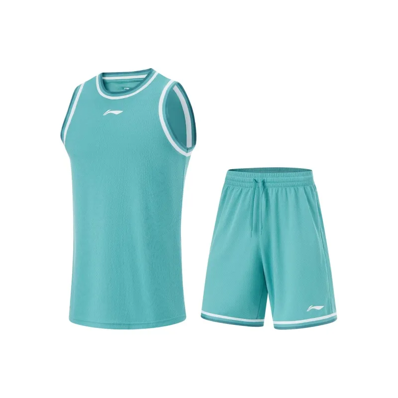 LiNing CBA Collection Basketball Suit Men's Emerald-0