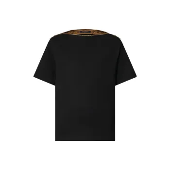 LOUIS VUITTON Zipper Neckline Bateau T Shirt