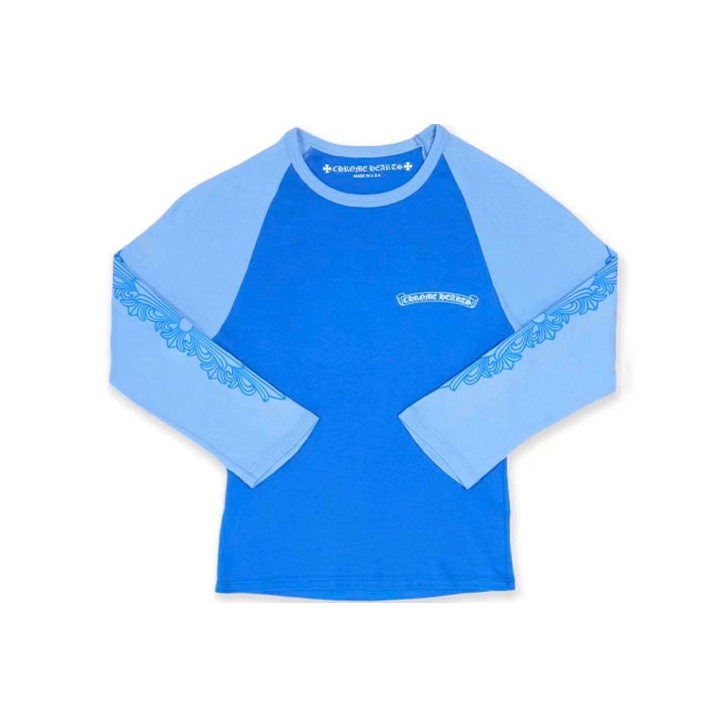 Chrome Hearts T-Shirts Women's Blue - POIZON