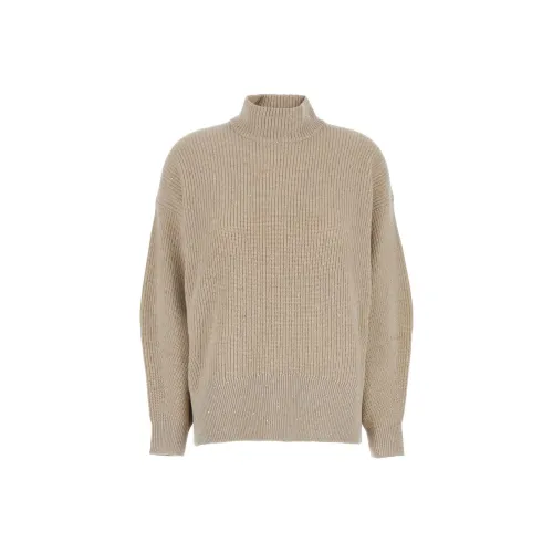 Brunello Cucinelli Lurex High Neck Oversized Pullover