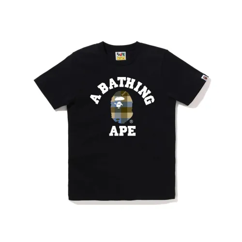 A BATHING APE 1st Camo College Tee White/Red