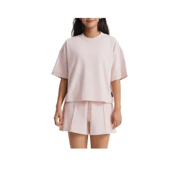 DECATHLON Drop Shoulder Sleeve T Shirt Women's Quartz Pink