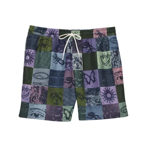 Vans Primary Print Casual Shorts Men's Lime Jam