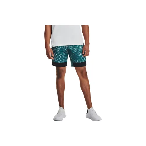 Under Armour Ua Train Stretch Printed Shorts Casual Shorts Men's Azurite