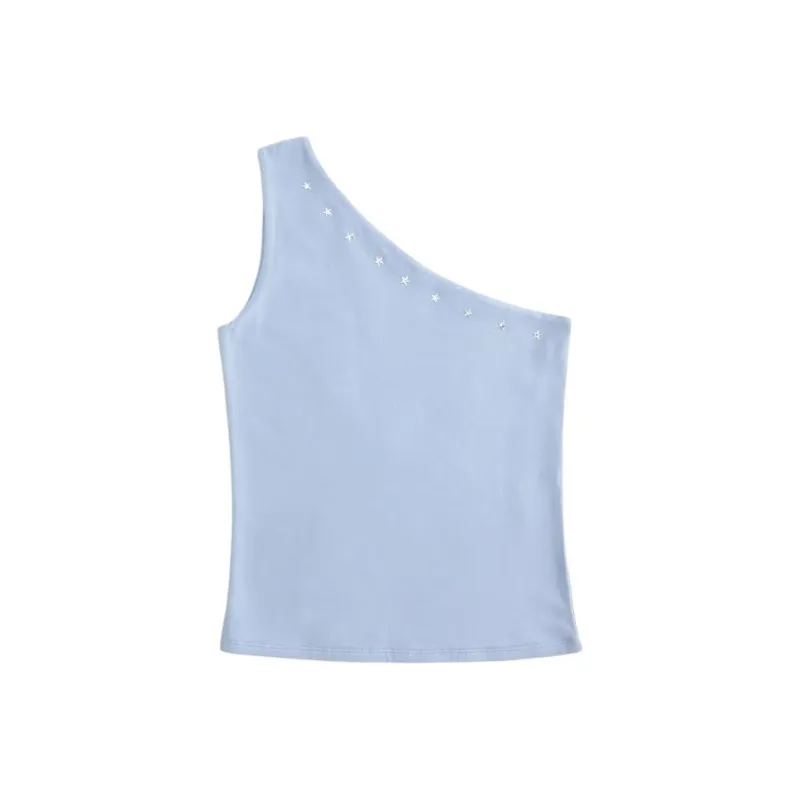 Hollister Tank Tops Women's Blue-0
