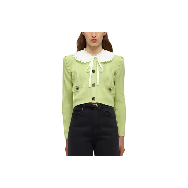 Self-portrait Sweaters Women's Green-0
