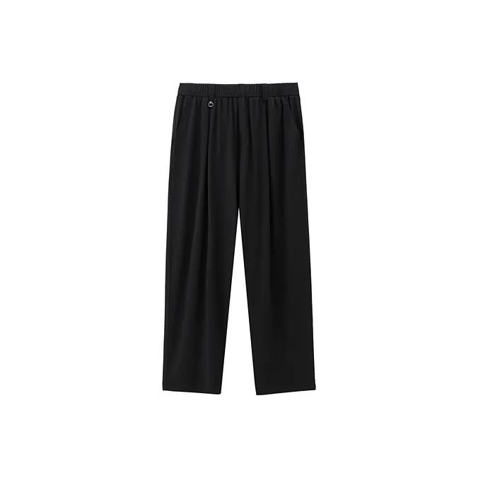 PEACEBIRD MEN Casual Pants Men Black 1 Straight Fit-0