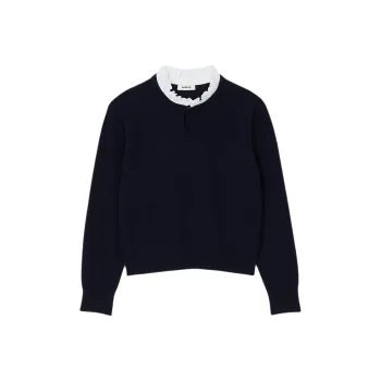 Sandro Sweater Women's Navy Blue