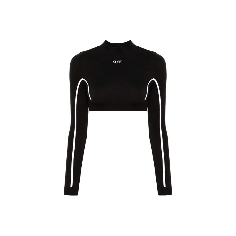 OFF WHITE Off Stamp Cropped Top-0