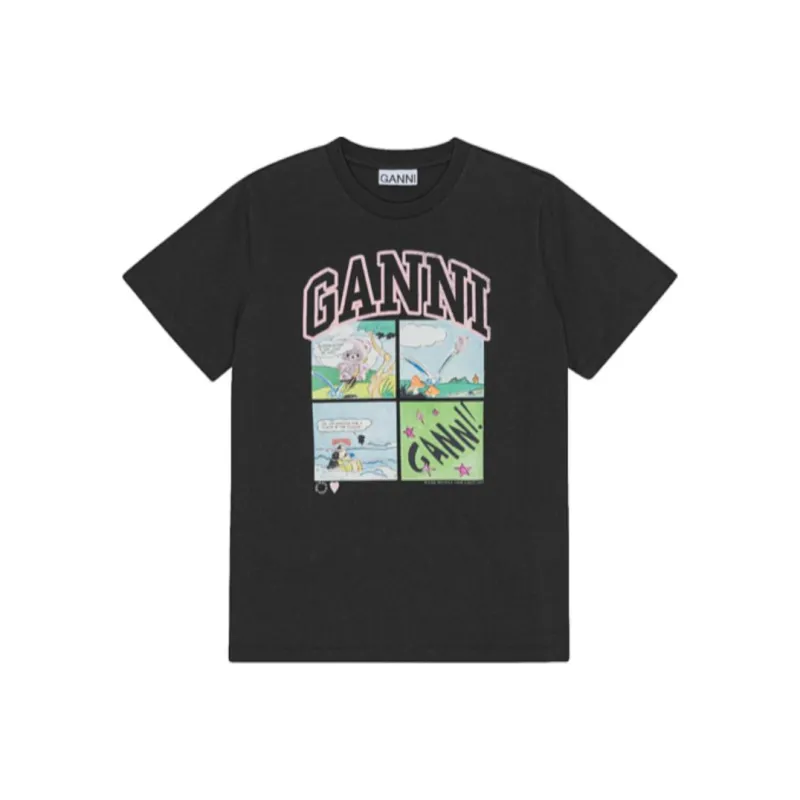GANNI Printed T shirt-0