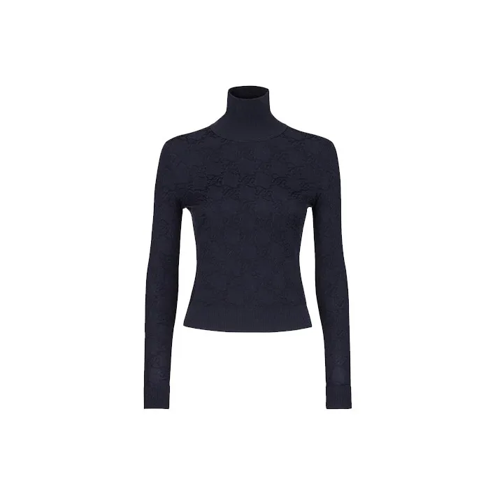 FENDI SS22 Sweater Women's Navy Blue-0