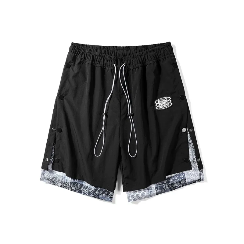 UNIWOLF Casual Shorts Unisex Black-0