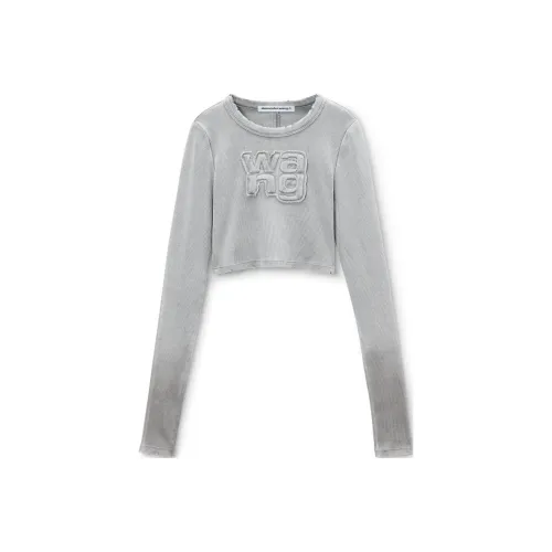 Alexander Wang Cropped Long Sleeve Top
