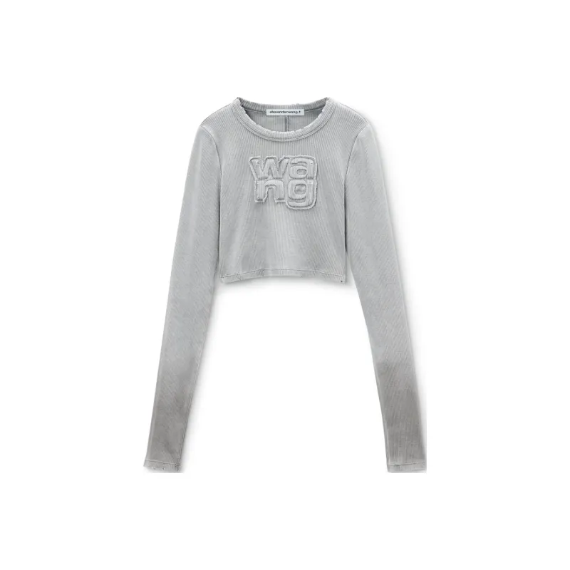 Alexander Wang Cropped Long Sleeve Top-0