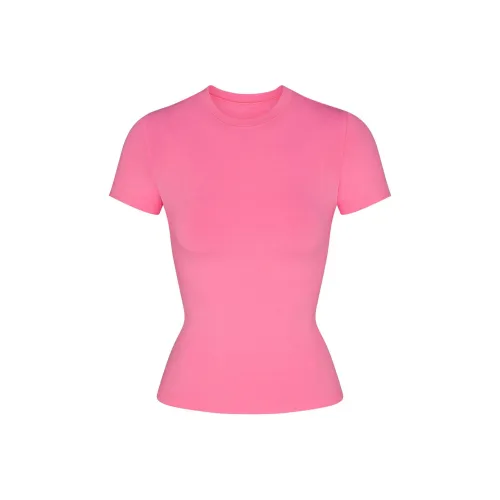 SKIMS T Shirt Women's SUGAR PINK/Candy Pink