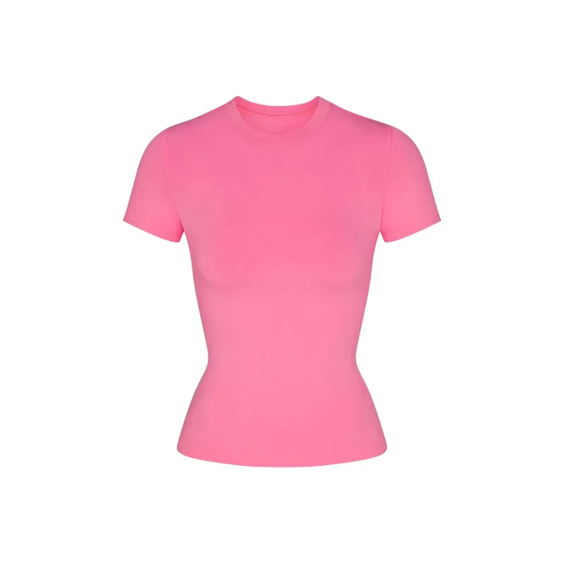 SKIMS T Shirt Women's SUGAR PINK/Candy Pink-0