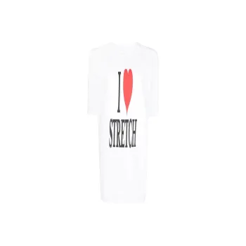 Doublet Slogan print Longline T shirt