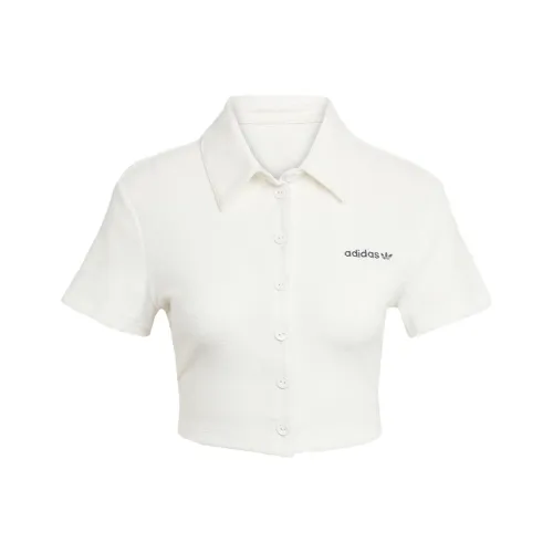 Adidas Originals Striped Towel Button Up Tee
