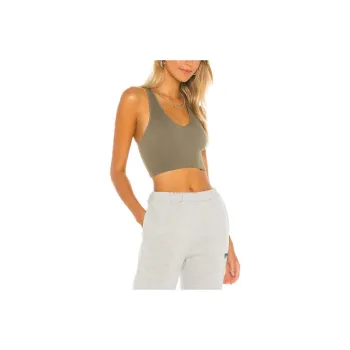 FREE PEOPLE Crop Tops Women's Green